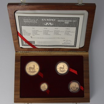 Goldmünze 4 x "Krügerrand" 2001 (PP) Prestige Set – 4-teilig (Südafrika)
