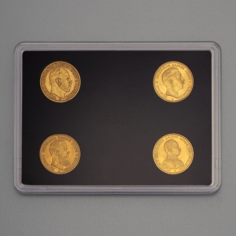 Goldmünzen "Preußen-Könige" 4x 20 Mark 