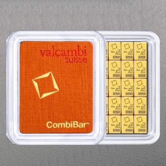 Goldtafel VALCAMBI (50x 1g Au) "CombiBar" 