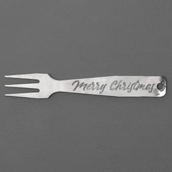 Gourmet-Gabel "Merry Christmas" Sterling-Silber 