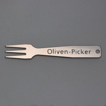 Gourmet-Gabel "Oliven-Picker" Sterling-Silber 