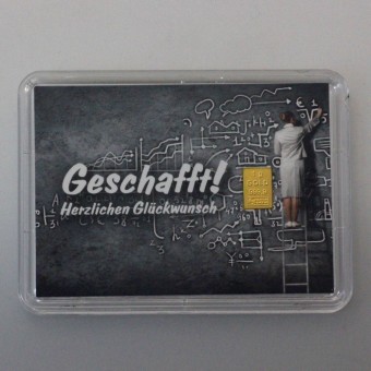 Motiveinleger 1g "Glückwunsch/Geschafft" 