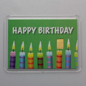 Motiveinleger 1g "Happy Birthday (Kerzen)" 