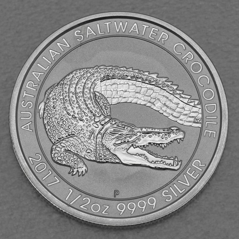 Silbermünze 1/2oz Krokodil 2017 Australien (Perth Mint) kaufen