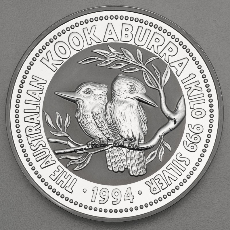 Kookaburra Figur Schwarz-weiß-blau - Dekorative Vogel-Skulptur 22 Cm