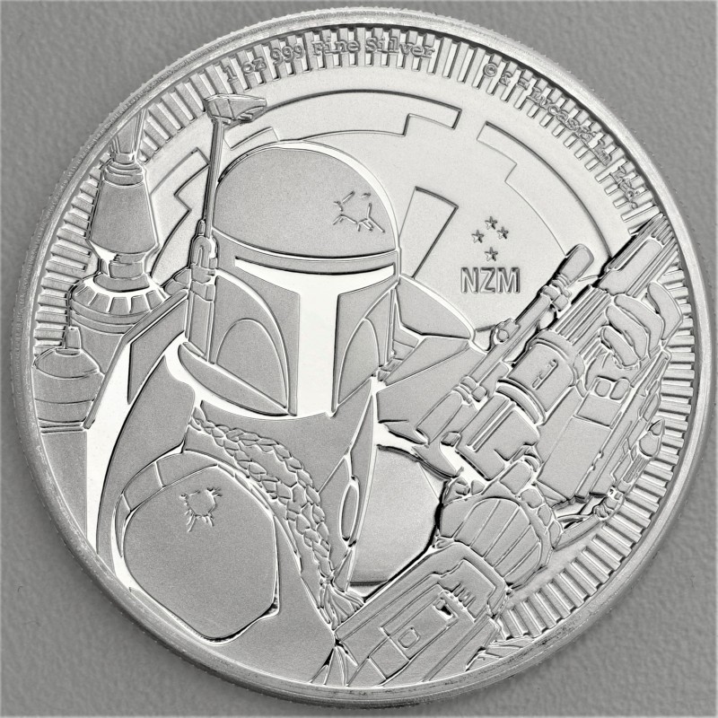 Silbermünze 1oz, Boba Fett, Star Wars, 2020, New Zealand Mint kaufen