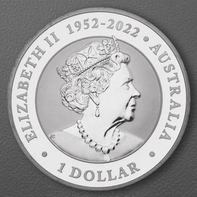 Silbermünze 1oz Kookaburra 2024 (koloriert) World Money Fair Coin