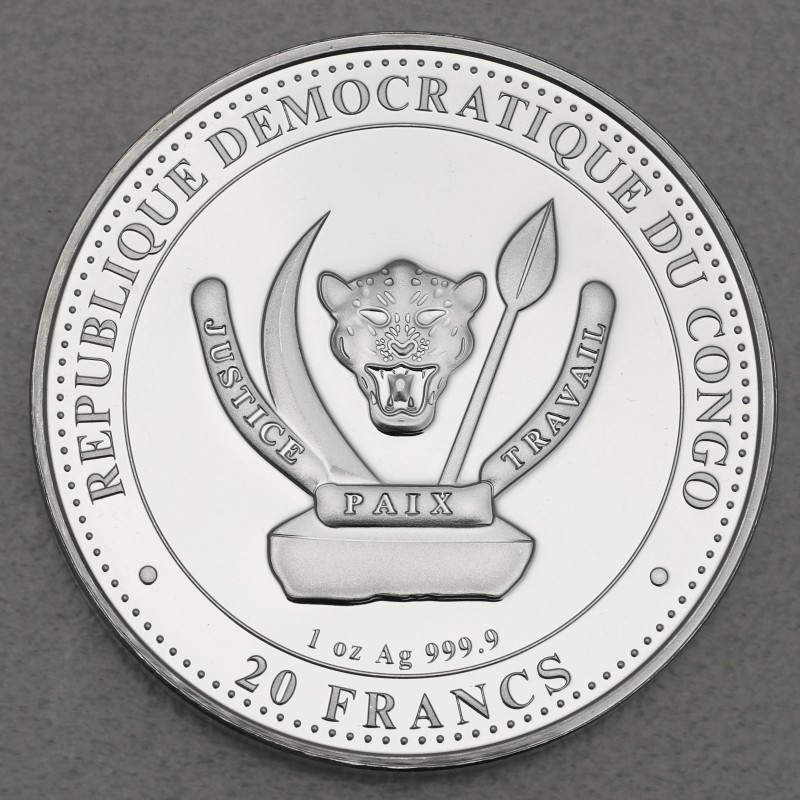 PREHISTORIC LIFE 2023 TITANOBOA 1オンス銀貨 Moneda Titanoboa Plata 1 Oz 2023 – Serie Prehistoric Life