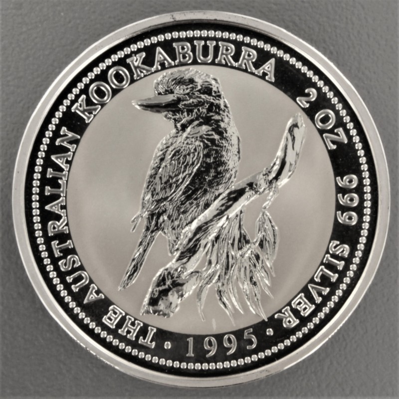 Silbermünze Kookaburra 2oz. (Australien) 1995