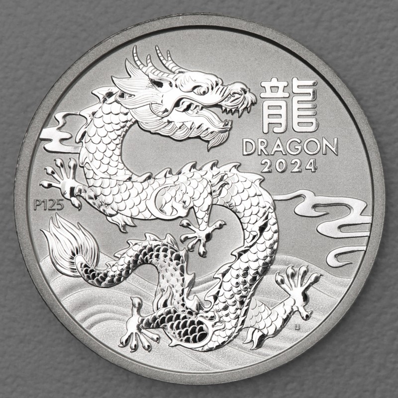 逸品】2024年 ルナドラゴン 33グラム 純銅製カラーラウンド 龍