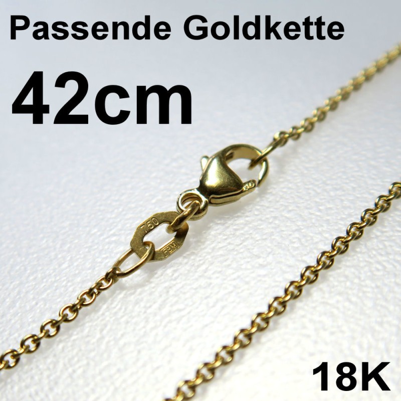 Goldkette 750er Ankerkette 42cm passend für Barren