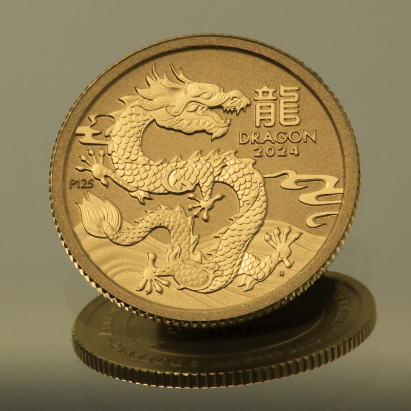 Goldmünze 1/20oz Drache 2024 Lunar III kaufen