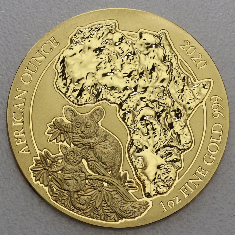 Goldmünze 1oz "African Ounce Bushbaby" 2020 (Ruanda) kaufen