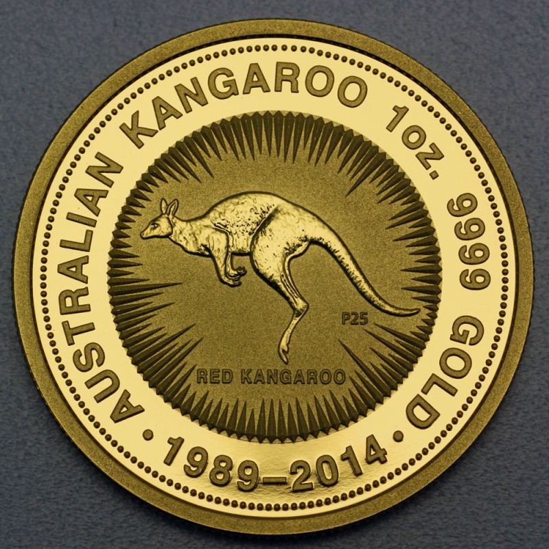 Australien Känguru Jubiläums Goldmünze 1oz P25 25 Jahre kaufen im