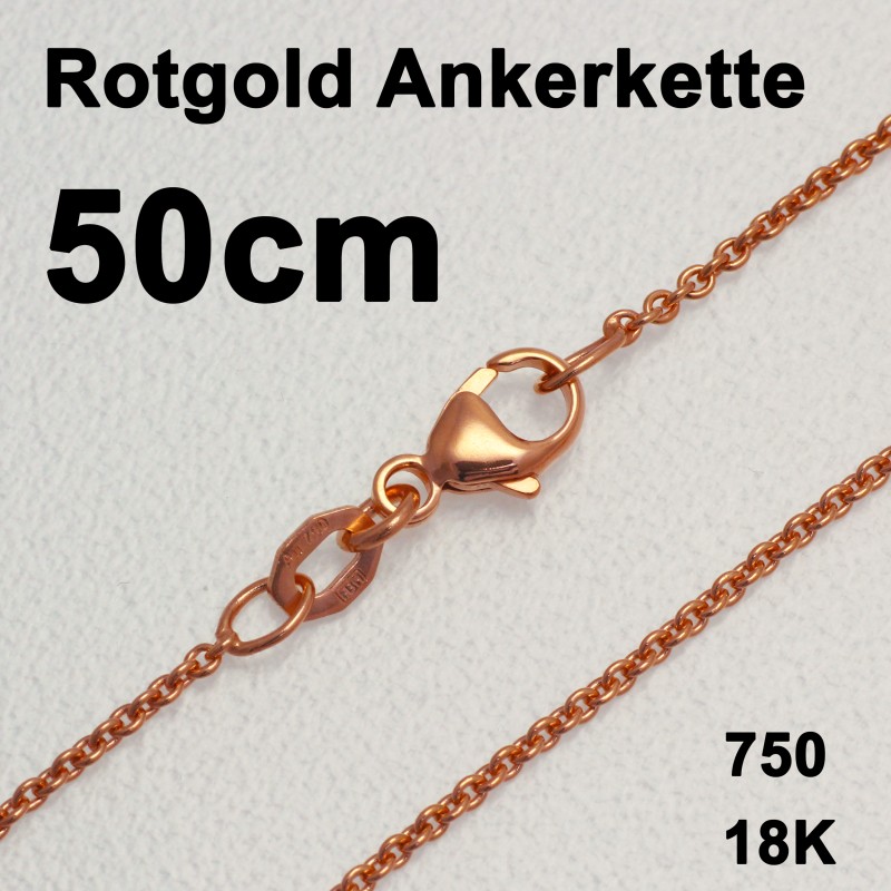 Rotgold Kette 750er 18kt 50cm Schmuck kaufen