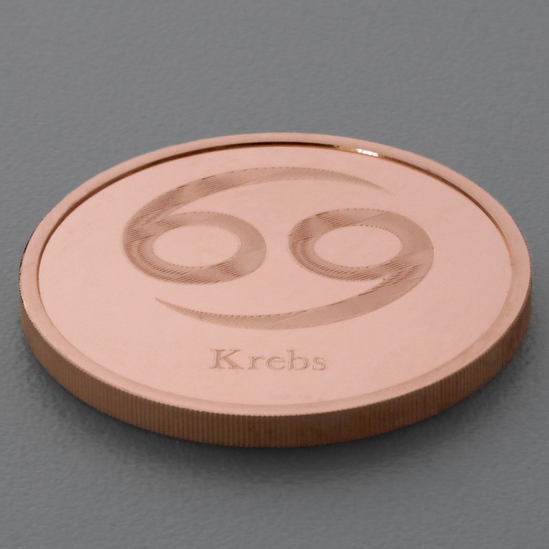 Kupfermedaille Sternzeichen Krebs kaufen