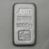 Recycling Silberbarren 1000g/1kg ESG, gegossen 