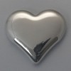 Silber 3-D Barren "Gravur-Herz" 100g, glänzend, gegossen