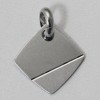 Silberanhänger 925er "Raute" gravierbar (Sterling) 