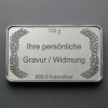 Silberbarren 100g "Gravur-Lorbeerkranz" 