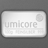 Silberbarren 100g UMICORE geprägt 