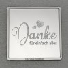 Silberbarren 1oz "Danke - für einfach alles" Gravurbarren quadratisch