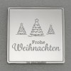 Silberbarren 1oz "Frohe Weihnachten" Gravurbarren quadratisch