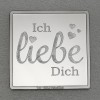 Silberbarren 1oz "Ich liebe dich" Gravurbarren quadratisch