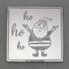 Silberbarren 1oz "Weihnachtsmann - Ho Ho Ho" Gravurbarren quadratisch