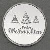 Silbermedaille 1oz "Frohe Weihnachten" Gravurmedaille