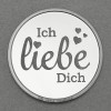 Silbermedaille 1oz "Ich liebe Dich" Gravurmedaille