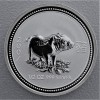 Silbermünze 1/2oz "Schwein" 2007 Lunar I – Year of the Pig (Australien)