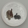 Silbermünze 1/2oz "Hase" 2011 (koloriert) Lunar II – Year of the Rabbit (Australien)