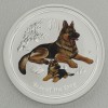 Silbermünze 1/2oz "Hund" 2018 (koloriert) Lunar II – Year of the Dog (Australien)