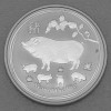 Silbermünze 1/2oz "Schwein" 2019 Lunar II – Year of the Pig (Australien)