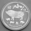 Silbermünze 1kg "Schwein" 2019 Lunar II – Year of the Pig (Australien)