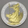 Silbermünze 1oz "Britannia" 2023 (vergoldet) (Großbritannien)