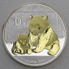 Silbermünze 1oz "Panda" 2012 (vergoldet) (China)