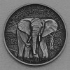 Silbermünze 1oz "Elefant" 2016 Antik Finish (Elfenbeinküste)