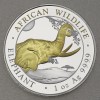 Silbermünze 1oz "Elefant" 2023 (vergoldet) African Wildlife (Somalia)