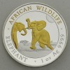 Silbermünze 1oz "Elefant" 2024 (vergoldet) African Wildlife (Somalia)