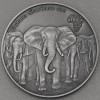 Silbermünze 1oz "Elefantenherde" 2013 (AF) Africa Silver Ounce (Ghana)