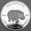 Silbermünze 1oz "Mandala Hippo" 2020 (Tschad)