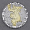 Silbermünze 1oz "Risus Optima Medicina" 2022 (vergoldet) Ottifanten – Funnyfant diff. (Tuvalu)