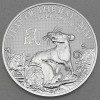 Silbermünze 1oz "Ratte" 2020 Lunar – Year of the Rat (Großbritannien)