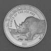 Silbermünze 1oz "Wollnashorn" 2021 Giants of Ice Age (Ghana)