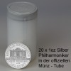 Silbermünze (20x 1oz) "Philharmoniker", Tube diff. akt. Jahrgang