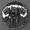 Silbermünze 2oz "Cerberus" 2021 (UHR/AF/koloriert) Mythical Creatures (Kamerun)