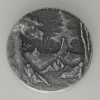 Silbermünze 2oz "Jesus Praying 2021" (Niue) Biblical Serie - Antique Finish
