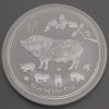 Silbermünze 2oz "Schwein" 2019 Lunar II – Year of the Pig (Australien)